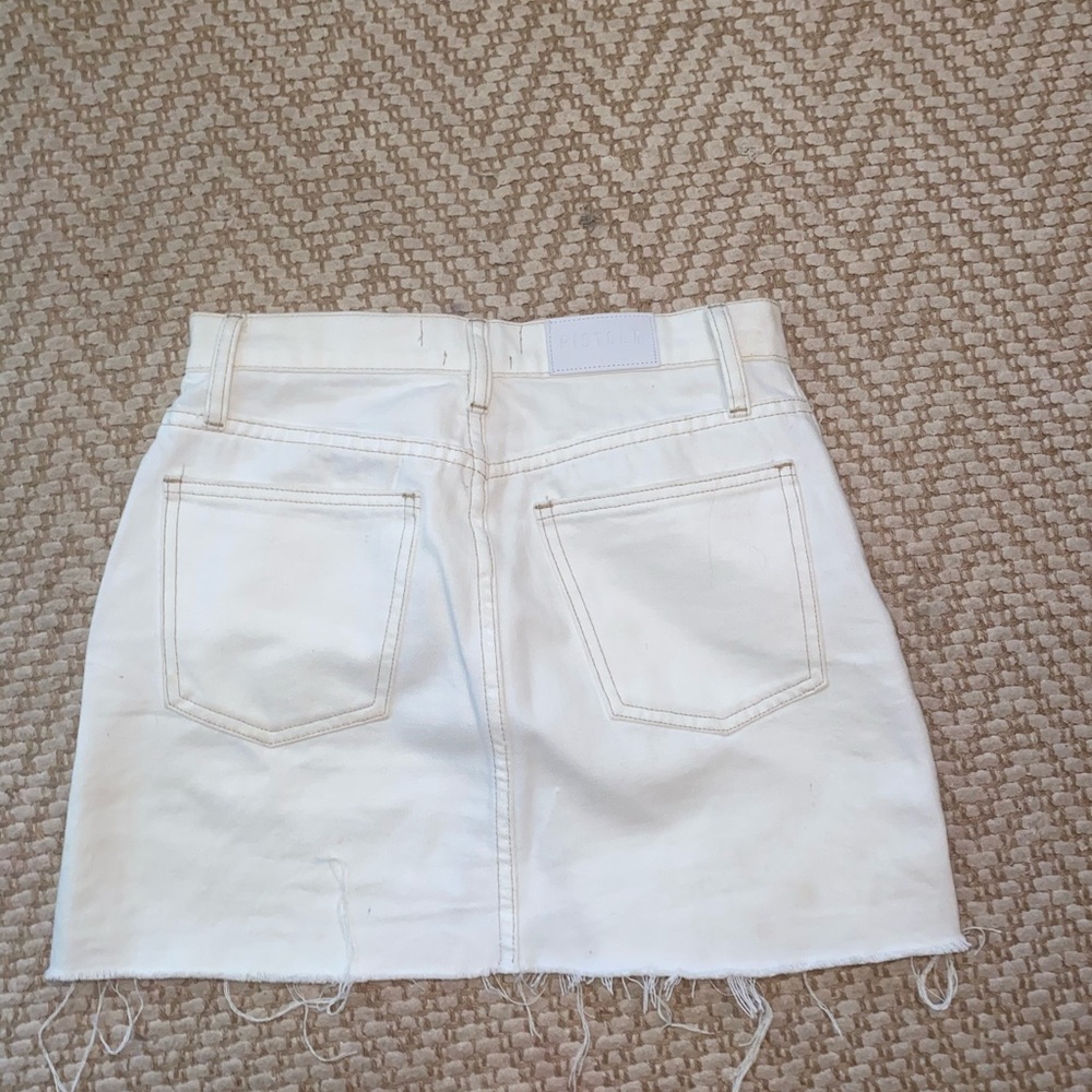 pistols white mini skirt, ONLY WORN ONCE - Picture 2 of 2